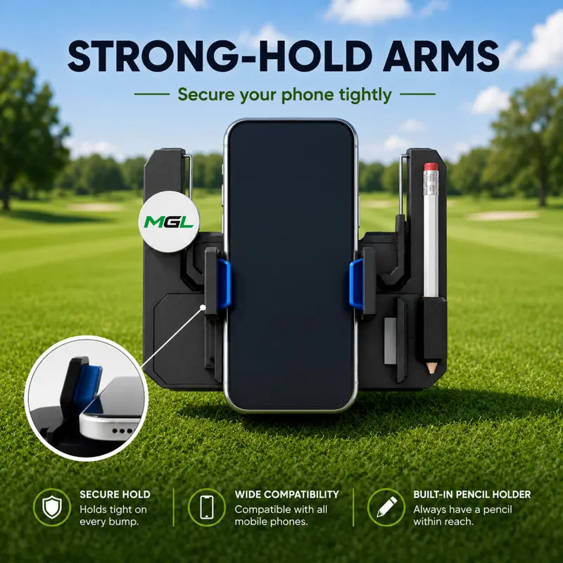 🚗📱 Golf Cart Steering Wheel Phone Mount