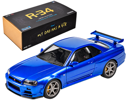 Capo GTR SkyLine GT-R R34 Drift Car Model Building kits 1/12 Scale 2.4Ghz