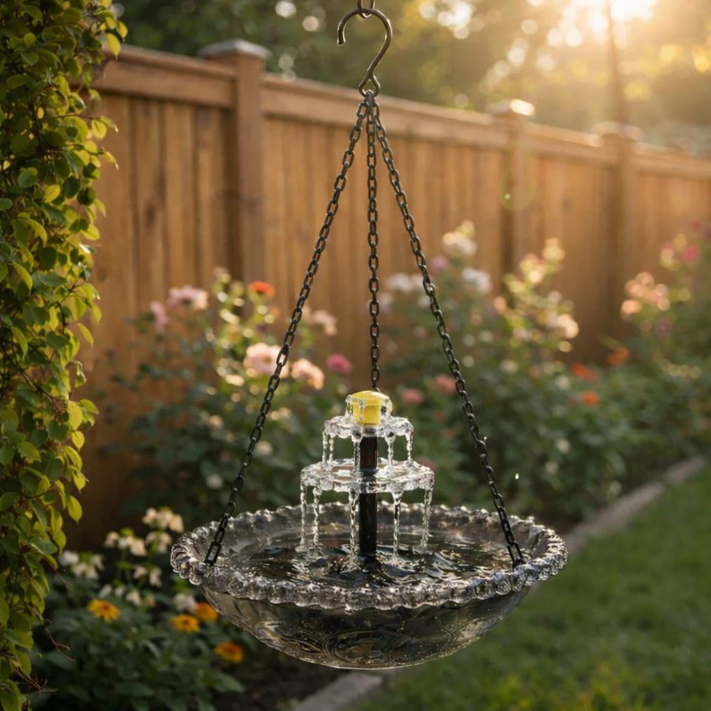 🔥46% Off--Solar Cascade Hanging Bird Bath Fountain🎁Buy 2 Free Shipping