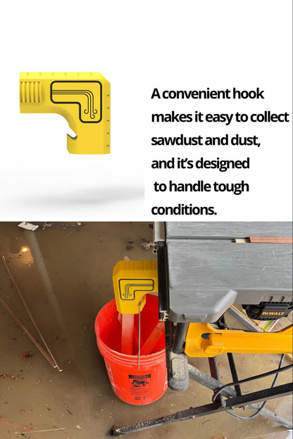 🔥Last Day 49% OFF - 🛠️DeWalt Table Saw Dust Extraction Adapter🪵✨Vacuum-Free Gravity Dust Collection, Bucket-Ready, Zero-Cleanup Design