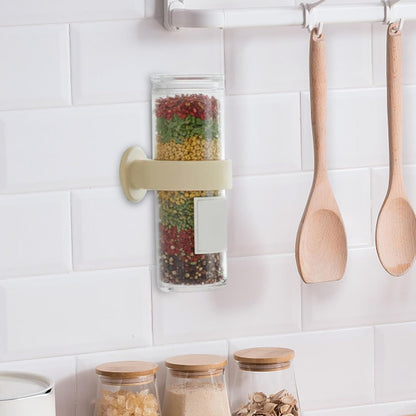 Portable silicone wall-mounted sauce bottle holder