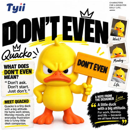 Funny Angry Duck Figurine