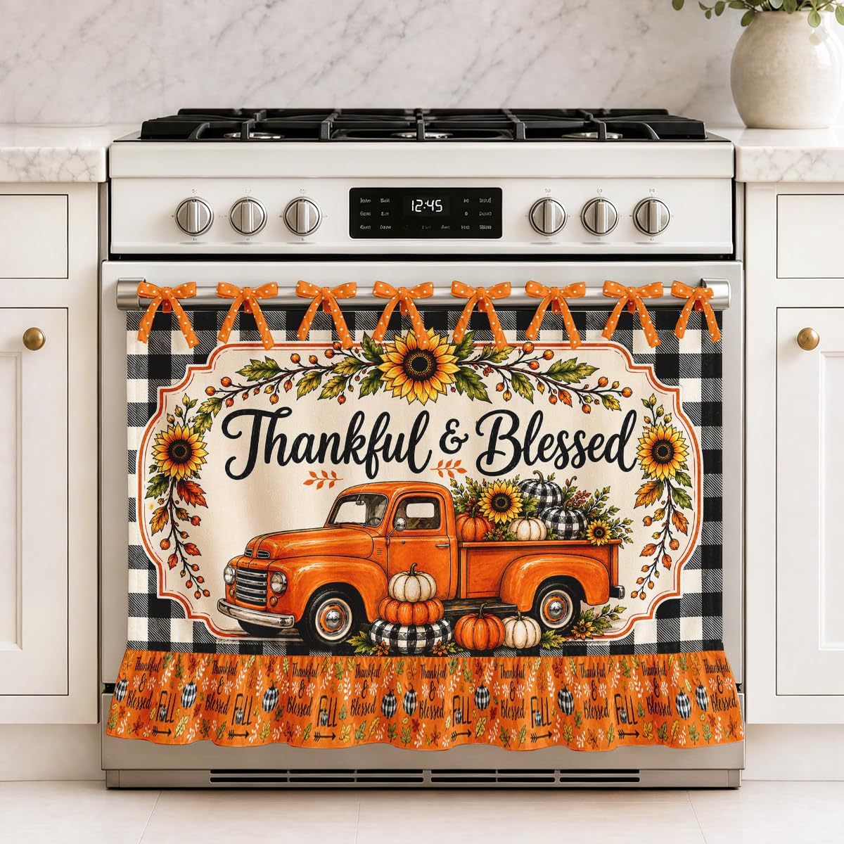 Handmade Oven Skirt for Kitchen Decor