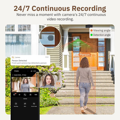 🔥Last Day Only $13.99🔥 Crystal-clear 2K security camera 🎥 Color Night Vision 🌙 24/7 Recording & Smart Alerts 🚨 Easy Install! 🔒