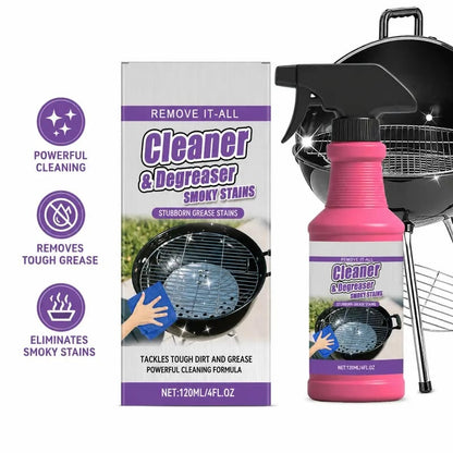 🔥Hot Sale 50% off💧120ML BBQ Non-toxic, Heavy Duty, No Residue Grill Cleaner Degreaser Spray