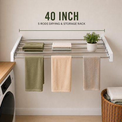 Wall-Mounted Clothing Rack