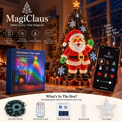 🔥Black Friday Deal 🎄Smart Animated Christmas Tree Lights – App-Controlled LED Effects