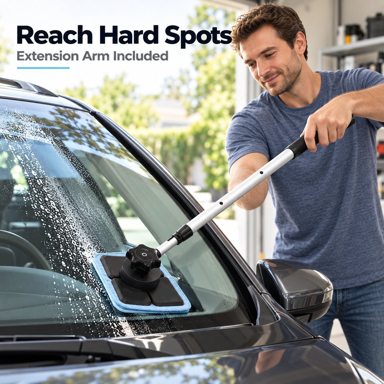 🚘Dual Magnetic Car Windshield Cleaner | Streak-Free Auto Glass Cleaning Kit