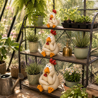 🔥Last Day 49% OFF🐔Daydreaming Chicken Resin Statue