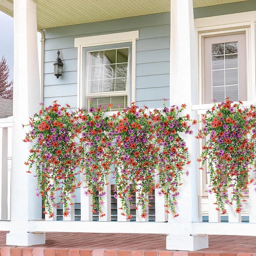 🌷Outdoor cascading daisy and eucalyptus flowers – UV resistant