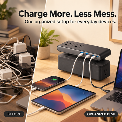 Desk Clamp with 1500 Surge Protector Socket