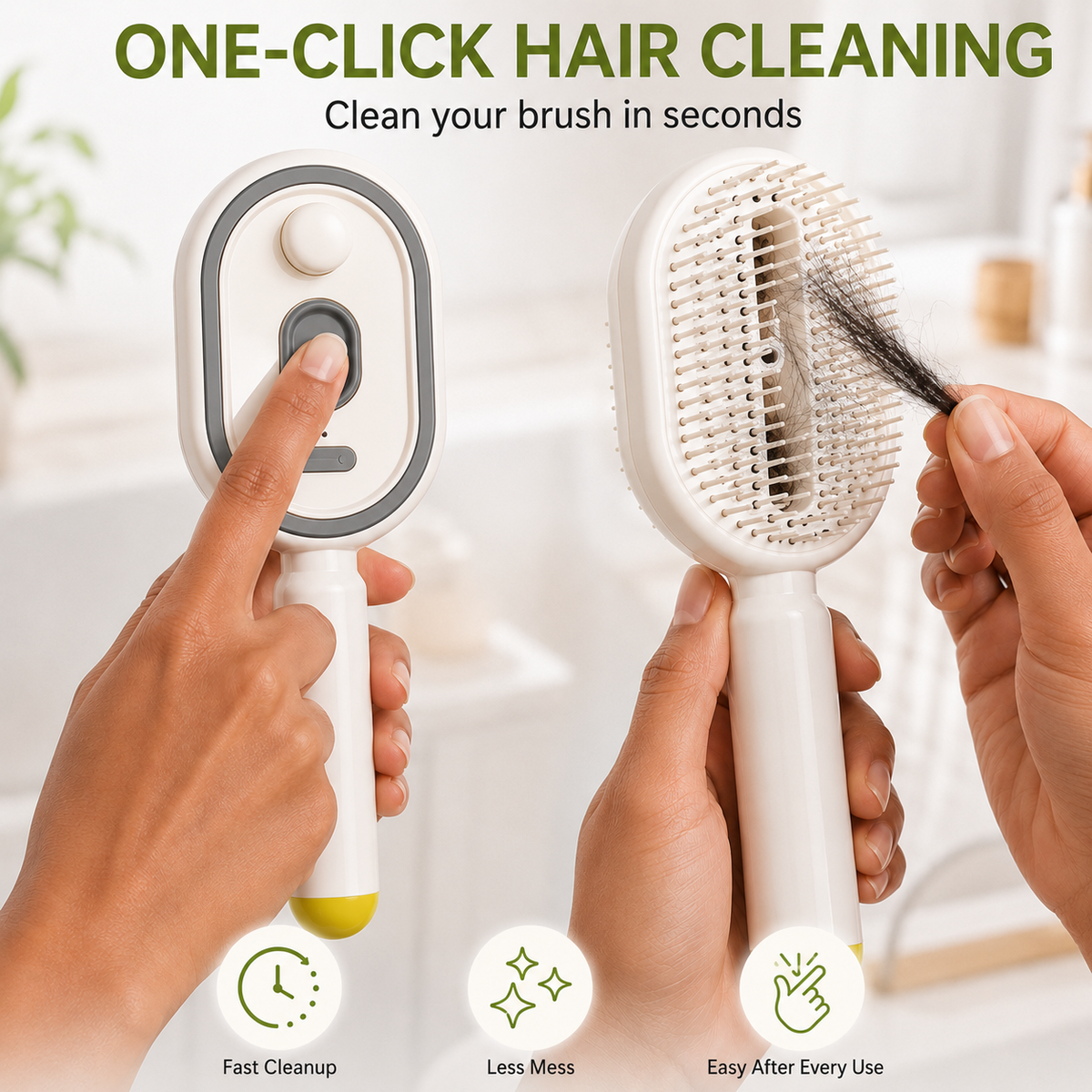 💫SAVE 58% NOW🪮✨Steam Mist Straightening Comb – Easy Salon-Like Hair