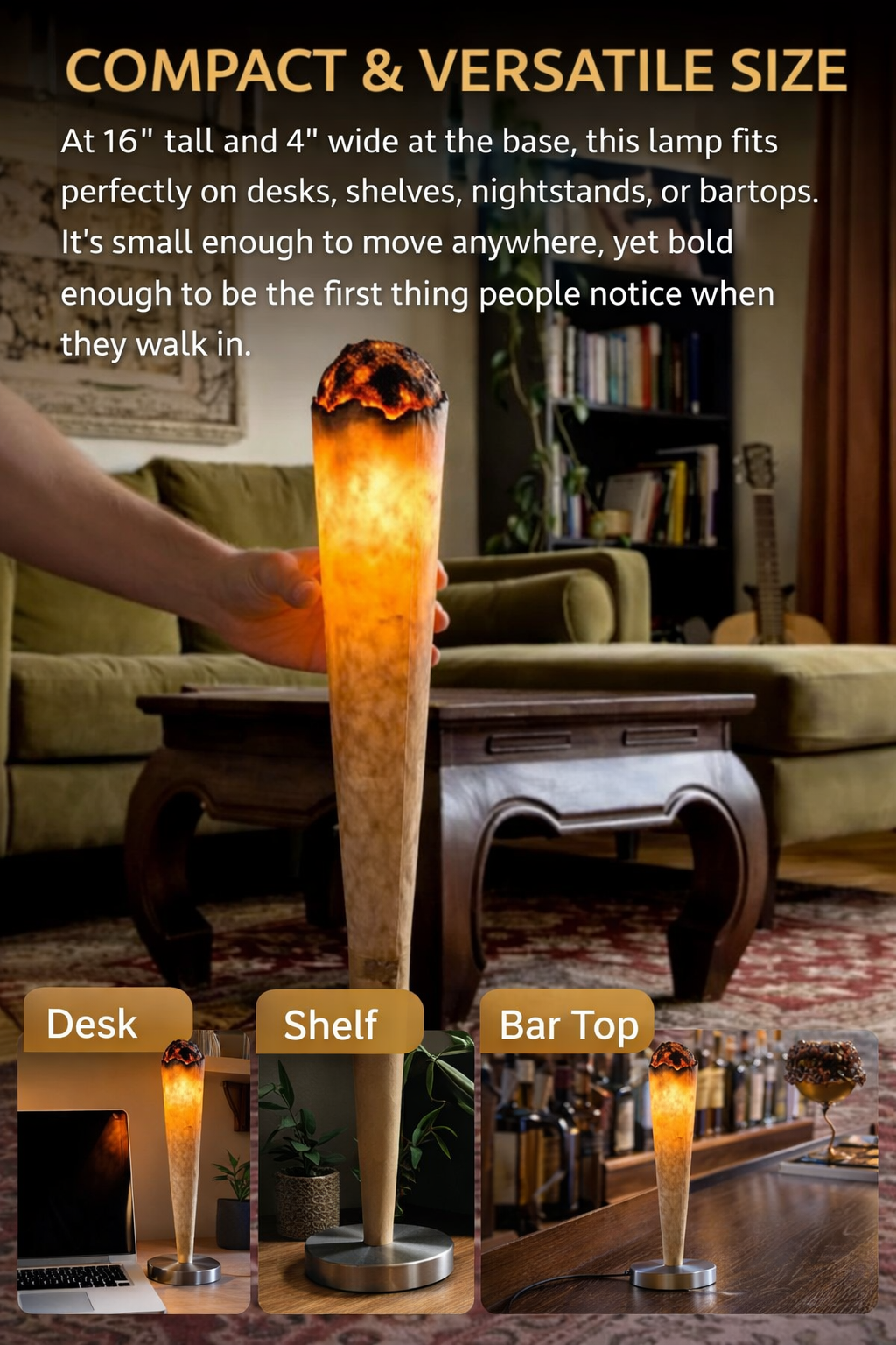 ✨ THE JOINT LAMP | 16" Novelty LED Table Lamp