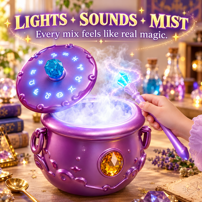 ✨ Deluxe Magic Potion-Making Kit for Kids – Light, Sound & Mist Cauldron with 12 Zodiac Potions