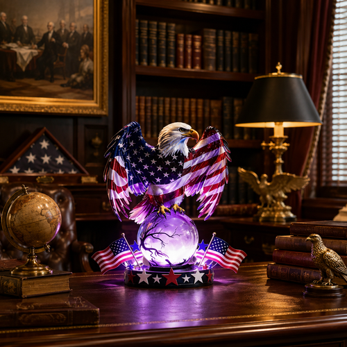 Patriotic Eagle Lamp