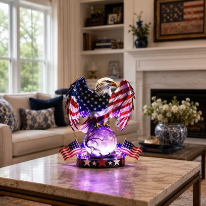 Patriotic Eagle Lamp