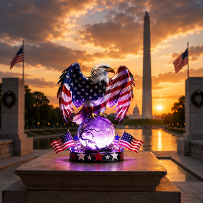 Patriotic Eagle Lamp