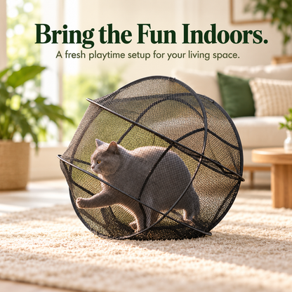 🐾New Portable 360° Cat Playpen – Their Safe Little Space Anywhere