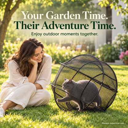 🐾New Portable 360° Cat Playpen – Their Safe Little Space Anywhere