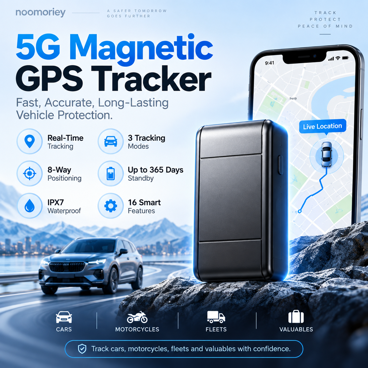 Smart 4G GPS Vehicle Tracker – Real-Time Locator & Anti-Theft Security System！！！