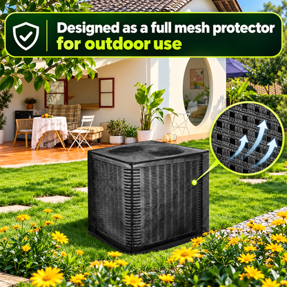Durable Air Conditioner Cover, Full Mesh AC Protector, Heavy-Duty Outdoor Protection