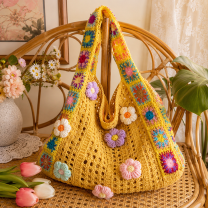 🌸50% OFF TODAY👜 Floral Patchwork Bag Wear It Shoulder or Crossbody