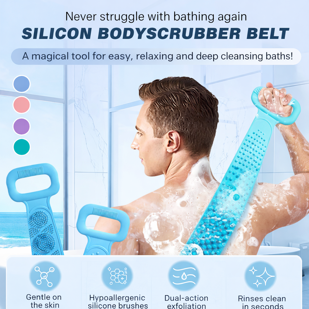 FreshBath™ Silicone Bathing Scrubber Belt for Men & Women