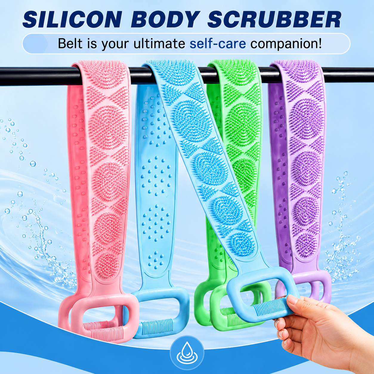 FreshBath™ Silicone Bathing Scrubber Belt for Men & Women