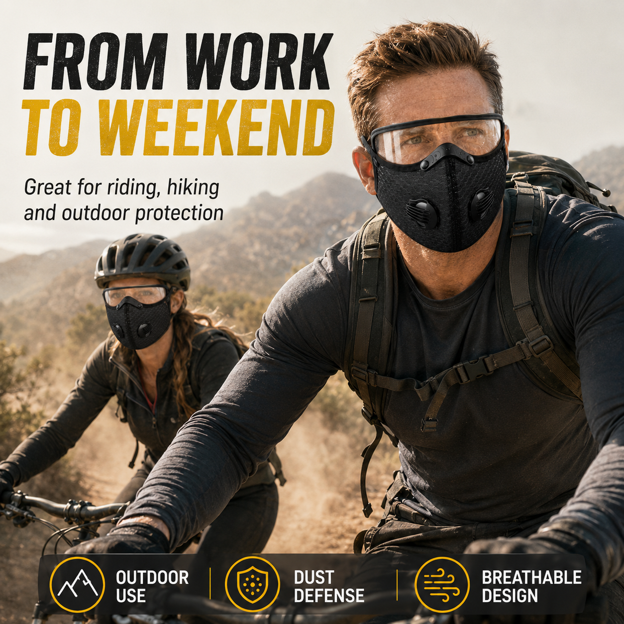 🔥50% OFF TODAY😷 Full Face Dust Blocking Work Mask