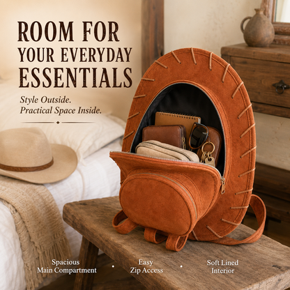 🤠 Western Cowboy Hat Shaped Backpack – Cowgirl Bag
