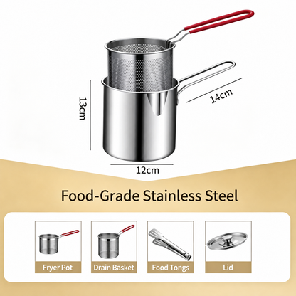 💥Stainless Steel Deep Fryer Set