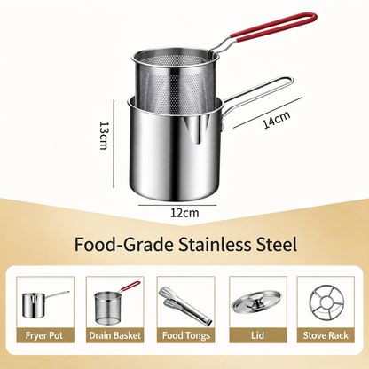 💥Stainless Steel Deep Fryer Set