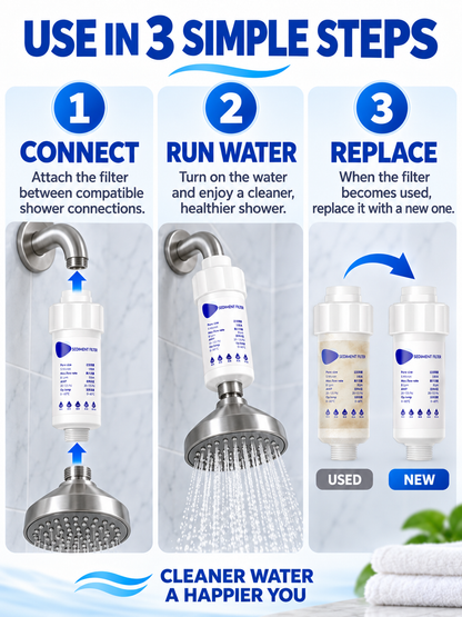 🚿 Bathroom Deal – Shower Water Filter 💧 Chlorine-Reducing Softener for a Fresher Shower & Smoother Skin Feel ✨