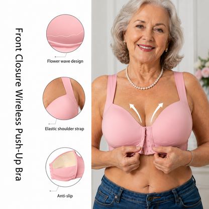 🔥Bra-Comfort Sculpt Seamless (Front-Closure, Wireless)Designed for middle-aged and elderly people