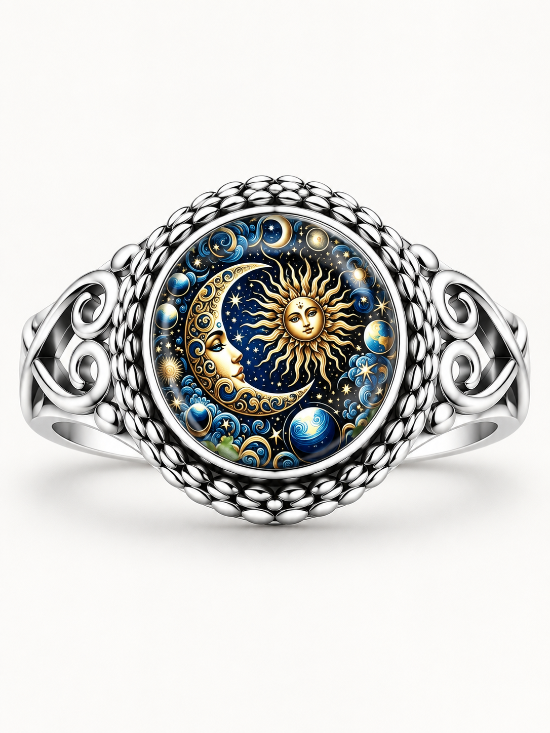 Vintage Sun and Moon Celestial Ring  ✨