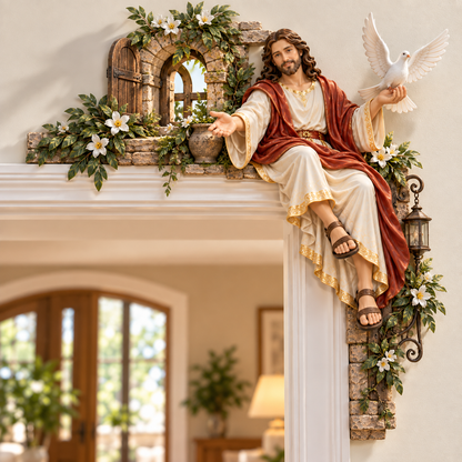 ⏰Limited Stock 50% OFF - ✝️✨ Jesus at the Doorway – Faith-Inspired Corner Decor Collection