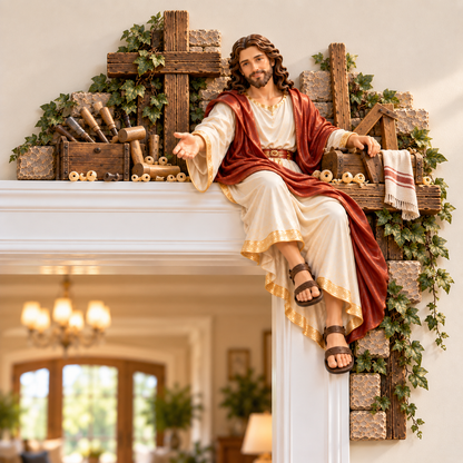 ⏰Limited Stock 50% OFF - ✝️✨ Jesus at the Doorway – Faith-Inspired Corner Decor Collection