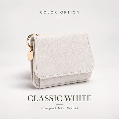 ✨Compact PU Leather Card Wallet with ID Window & Coin Pocket