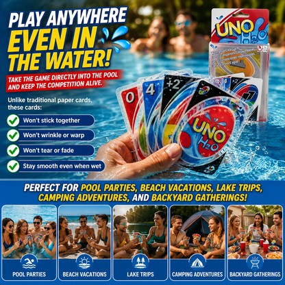 💦🎉 Splash, Play & Win – The Ultimate Waterproof Card Game! 🎉💦