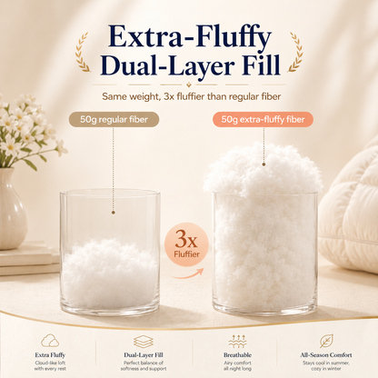 Free shipping//Pineapple Bread Grid Pillow | Dual Layer Fluffy Cooling Bed Pillow, Machine Washable Support Pillow for Side & Back Sleepers