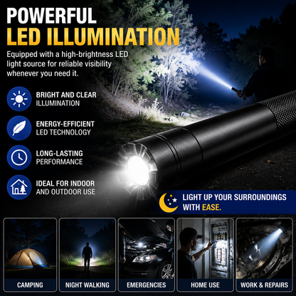 🔦 Tactical LED Flashlight Baton