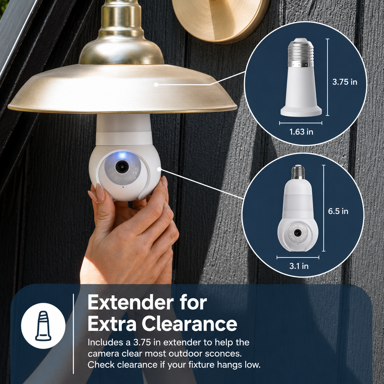 🚨 2K Light Bulb Security Camera – Wireless 360° Home Surveillance System with Night Vision & Two-Way Audio
