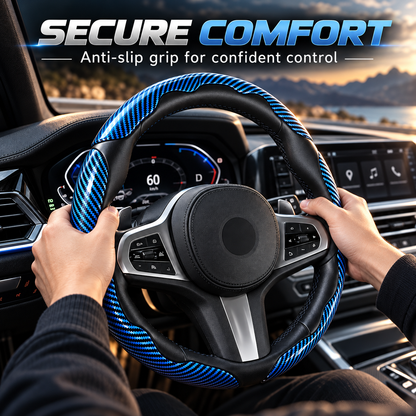 🚘Non-Slip Car Steering Wheel Cover for 15 Inch Wheels