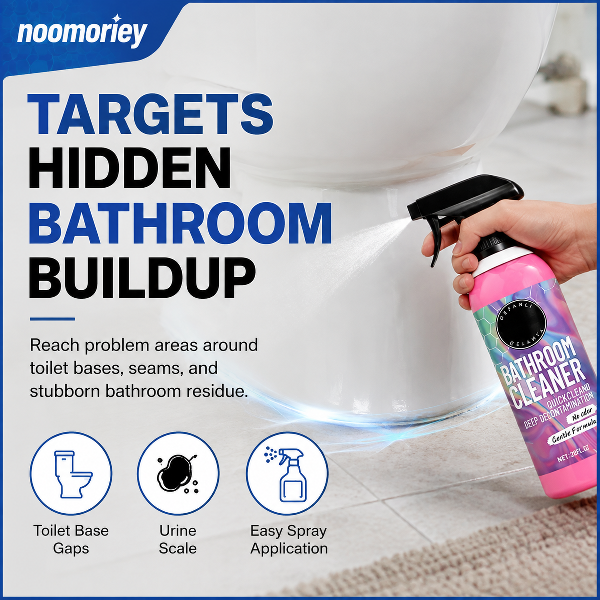 Bathroom Cleaner Powerfully Removes Limescale