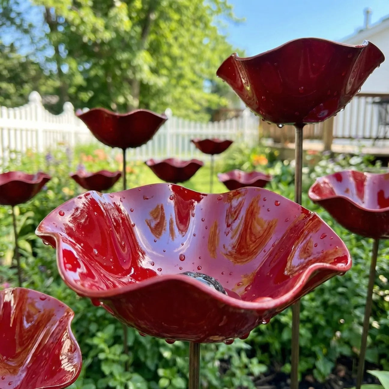 💖🎁2026 Father's Day Gifts 50% Off--🎁Handmade Flower Garden Stake🐦