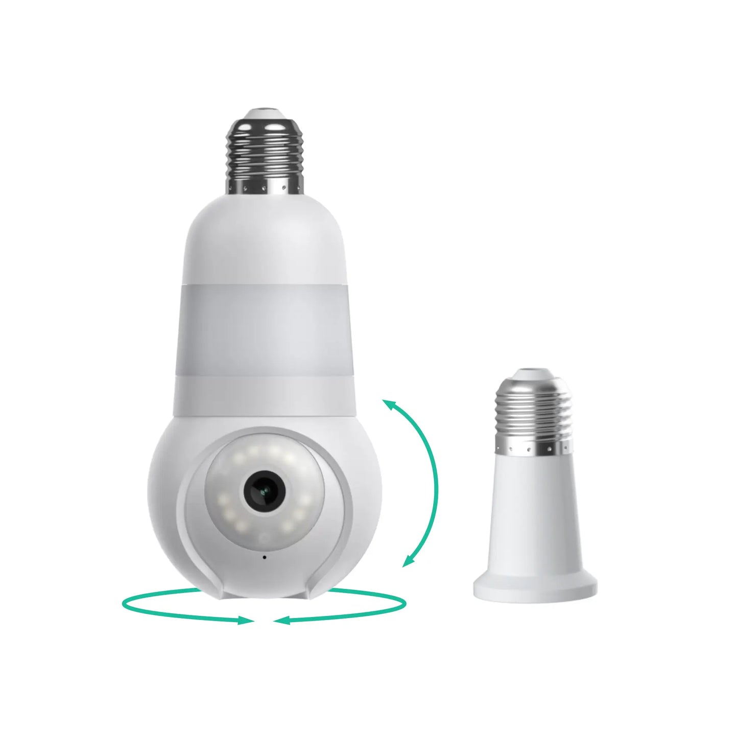 🚨 2K Light Bulb Security Camera – Wireless 360° Home Surveillance System with Night Vision & Two-Way Audio