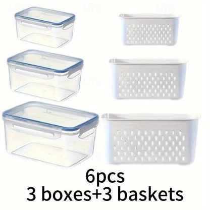 4-in-1 Produce Storage Containers