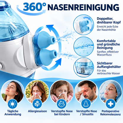 💧 Electric Nasal Rinse Device | Easy Saline Rinse Routine