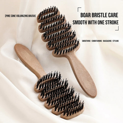 Boar bristle massage hair care volumizing styling comb