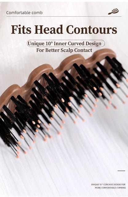 Boar bristle massage hair care volumizing styling comb